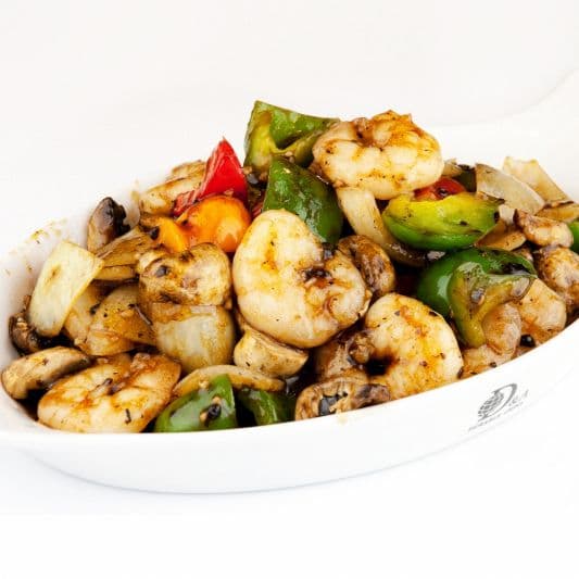 Prawns with Peppers in Black Bean Sauce / 豉椒蝦球