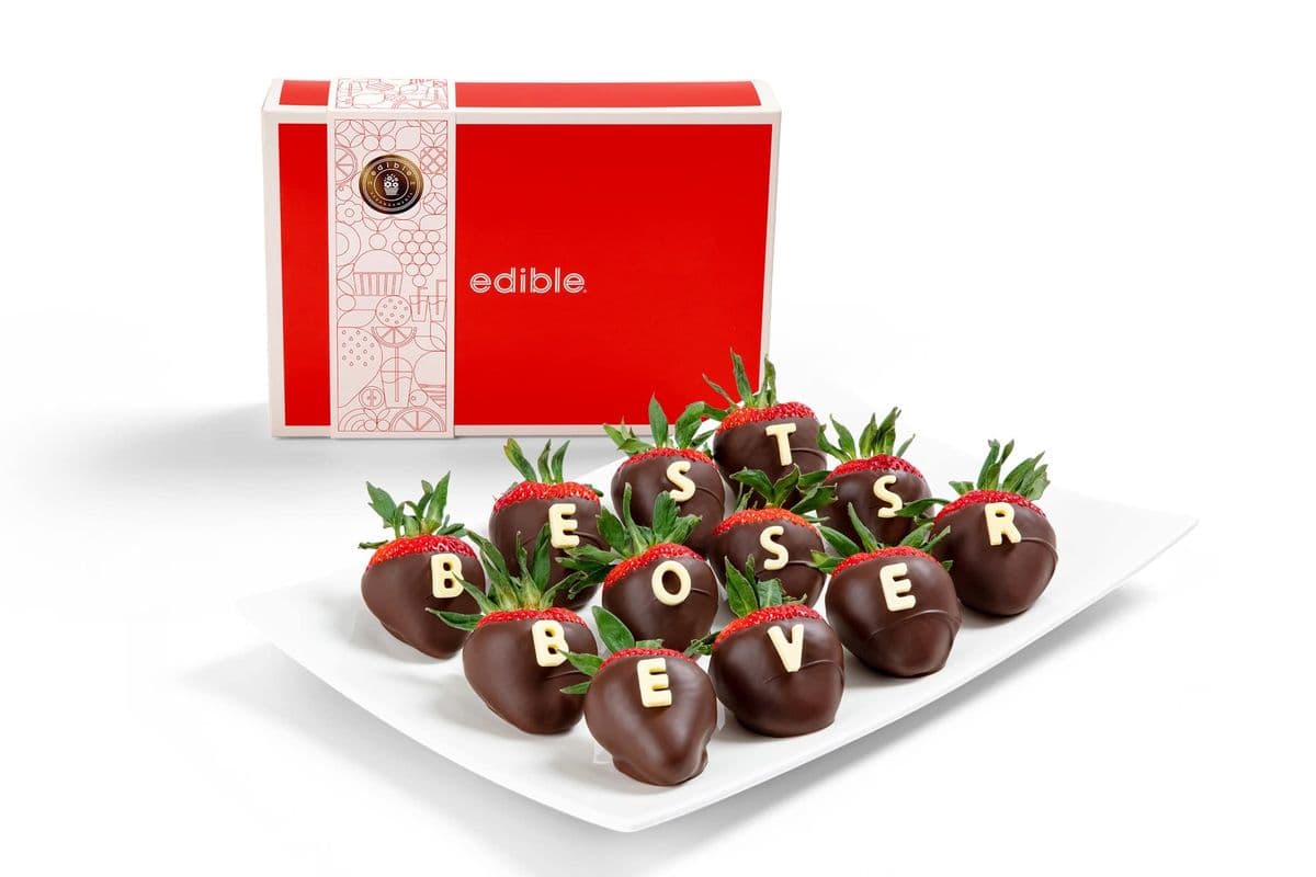 Boss's Day Chocolate Covered Strawberries Box