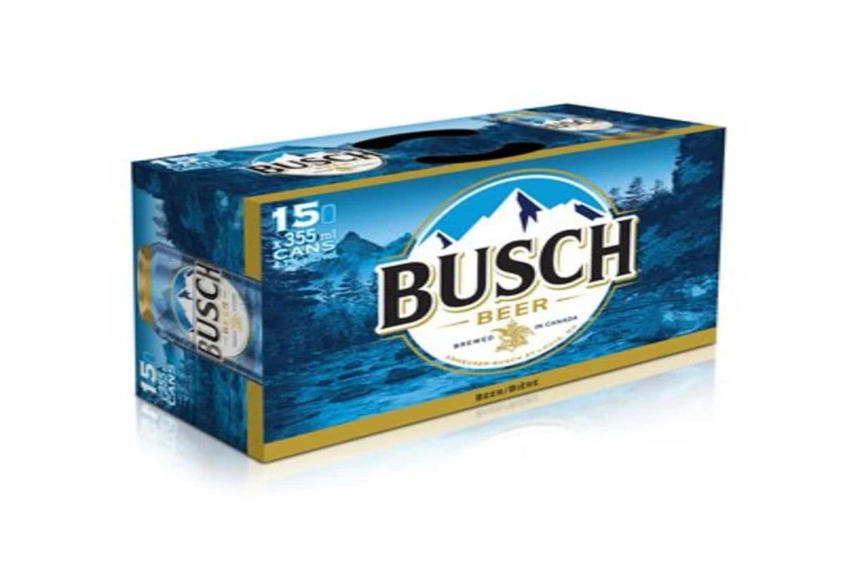 Busch Lager Beer 15 Cans (15 x 355ml)