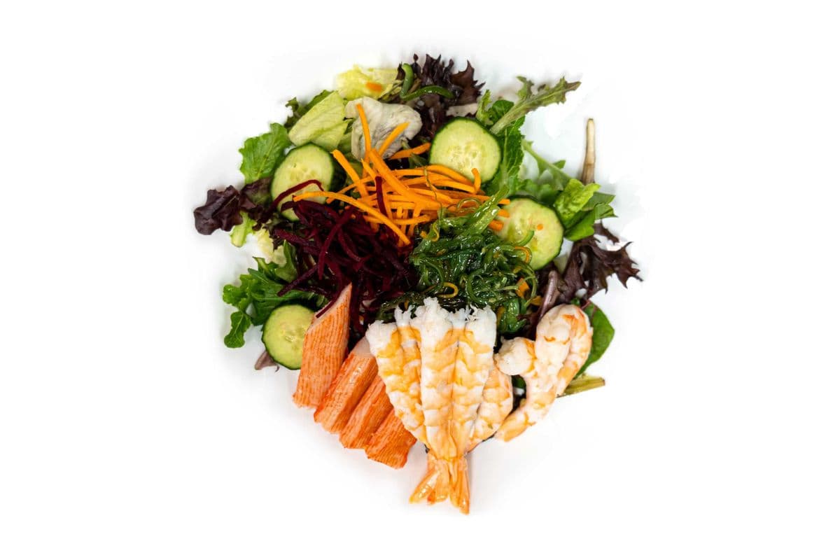 94. Salade verte et fruits de mer / Green Salad and Seafood