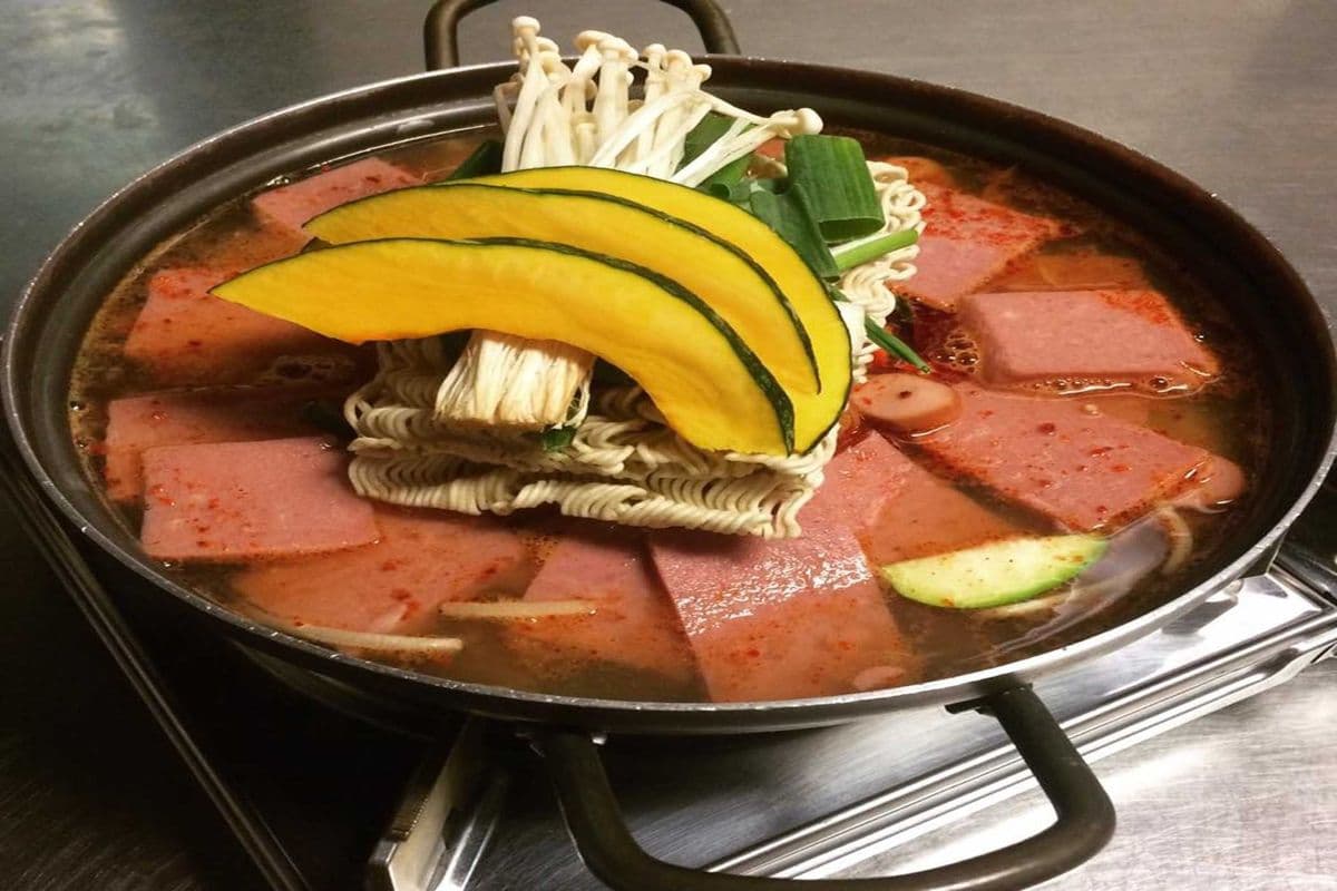 2. Spicy Sausage Stew 부대찌개