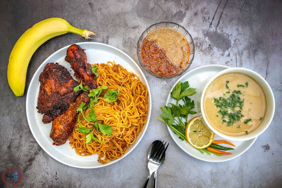 Pasta and Chicken Drumsticks and Thighs