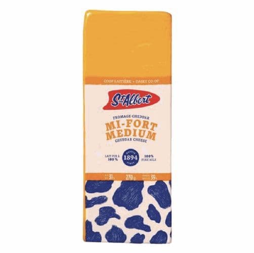 St Albert Coloured Medium Cheddar 270g