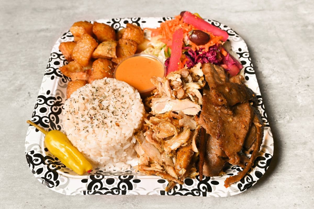 Assiette de doner mixte