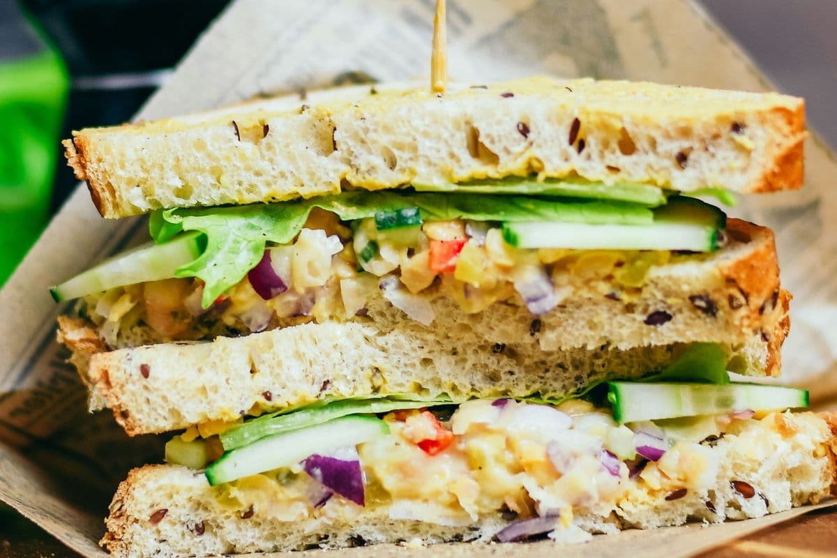 Jumbo Size Grilled Cheese and Veg Sandwich
