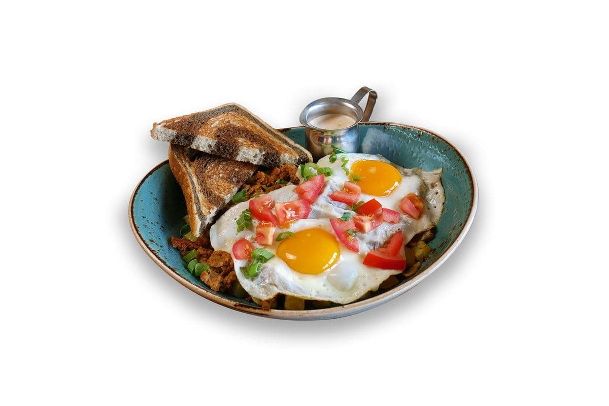Chorizo Hash and Eggs