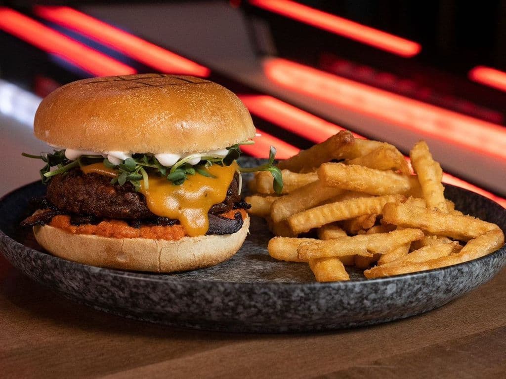 'STOKED ON PLANTS' BURGER