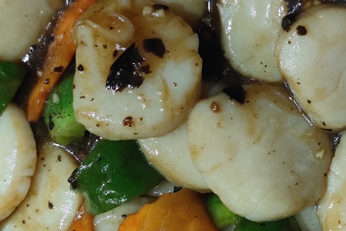 Scallops in Black Bean Sauce