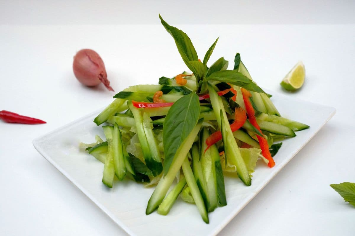 Spicy Cucumber & Tomato Salad