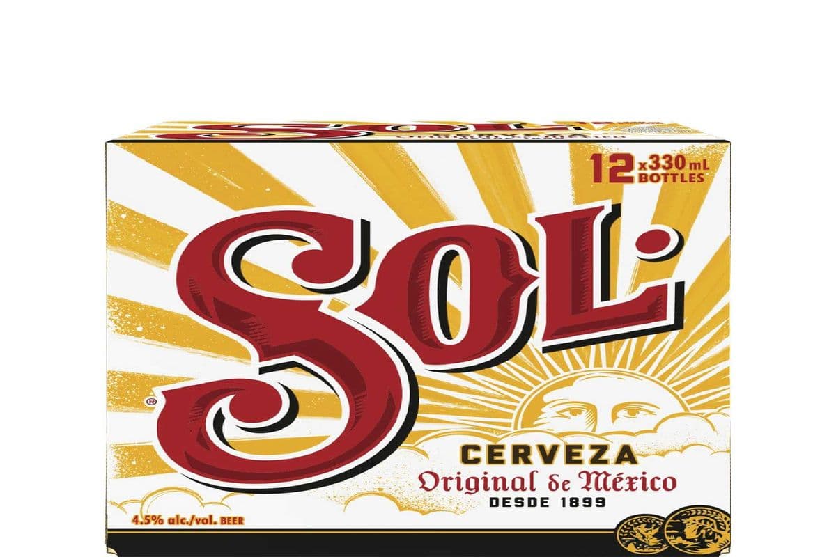 Sol Mexican Pale Lager Beer 12 Bottles (12 x 330ml)