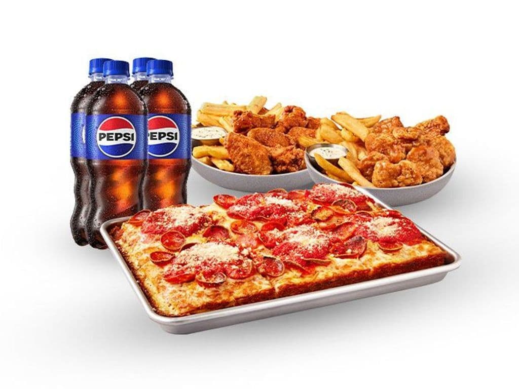 NEW! Wings & Pizza Combo for 4