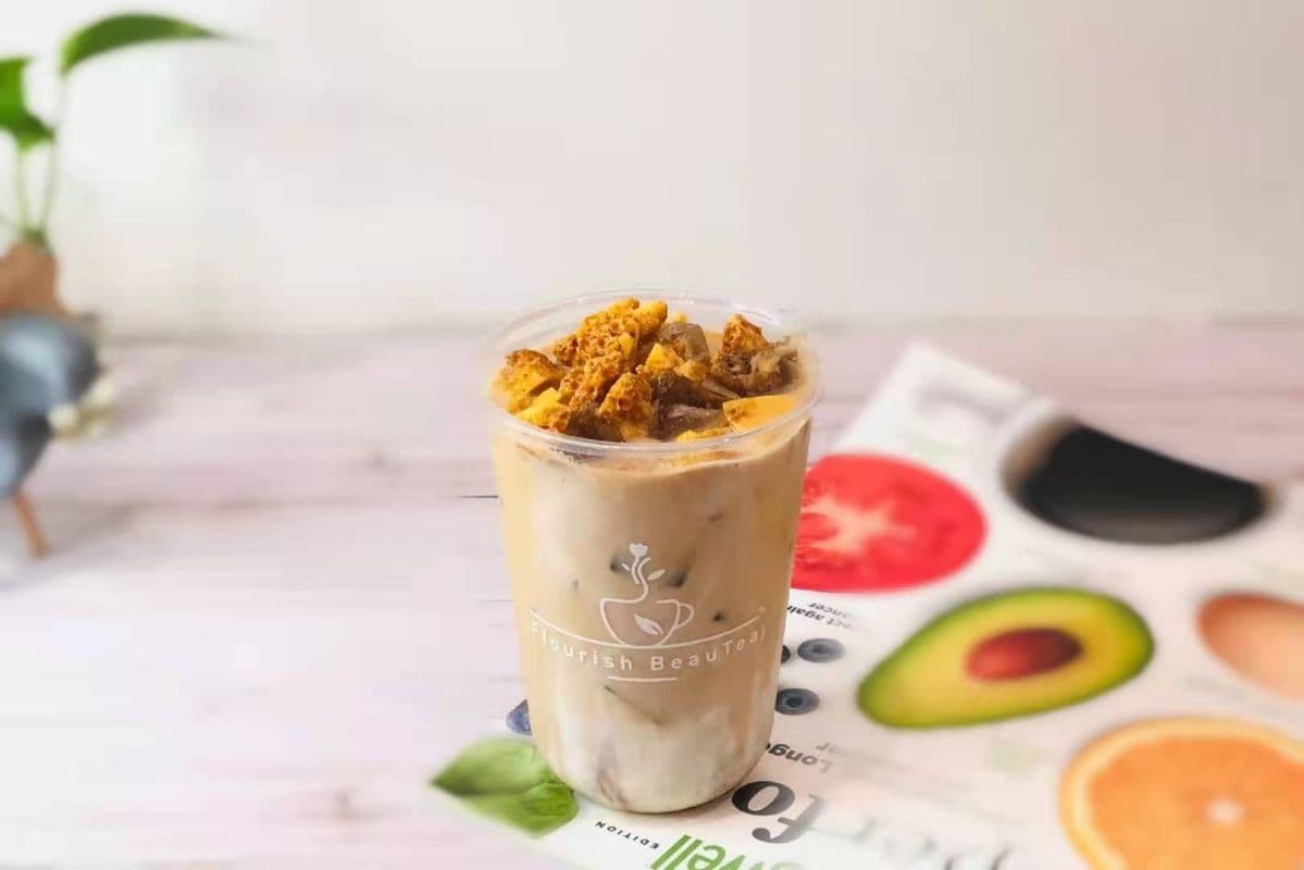 Crunchy Dalgona Coffee Latte (Cold)