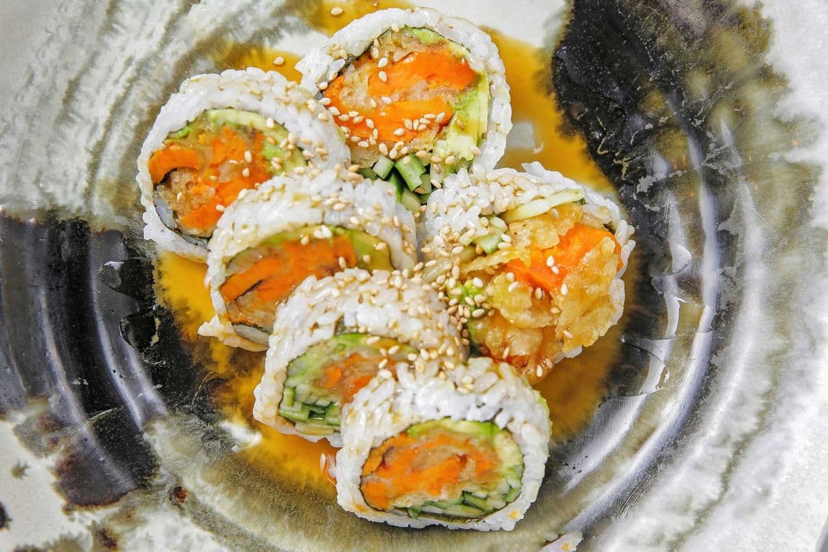 Yam Tempura Maki Roll (6 pcs)