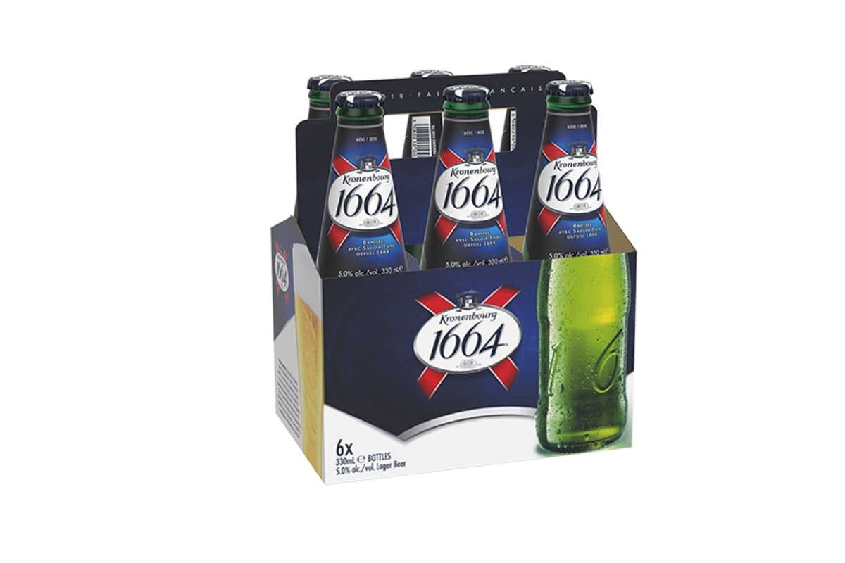 KRONENBOURG 1664 LAGER 6 BOTTLES (330ML) (1 x 330ML)