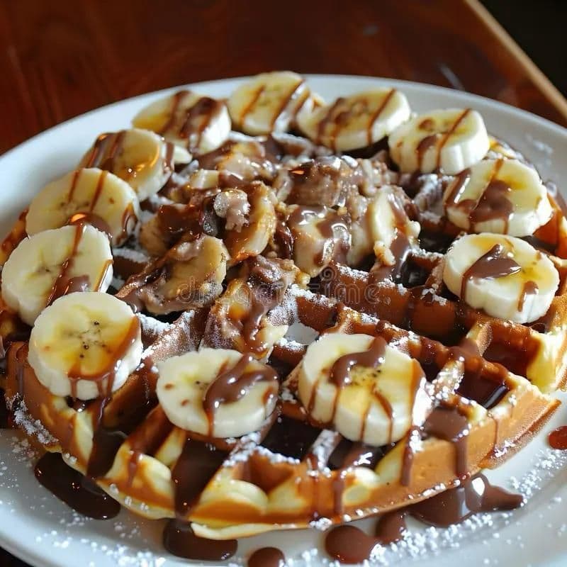 Black and White Waffle