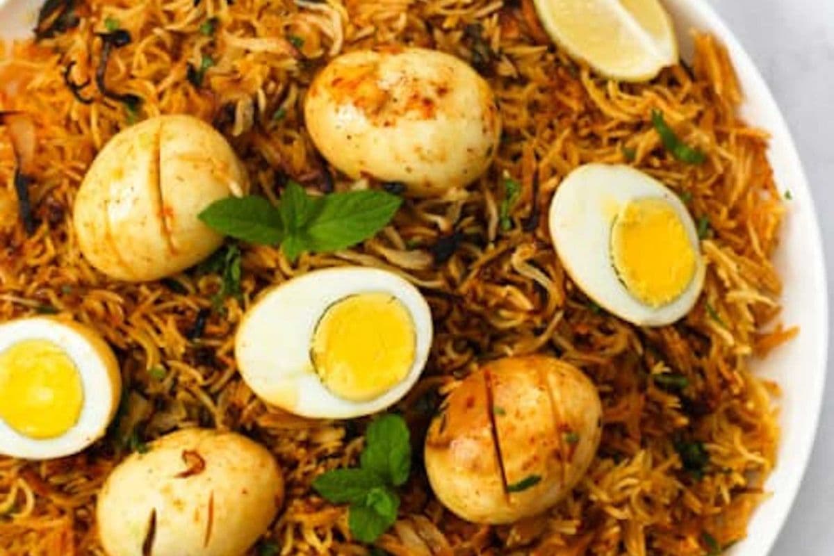 EGG Handi Biryani (gluten-free)