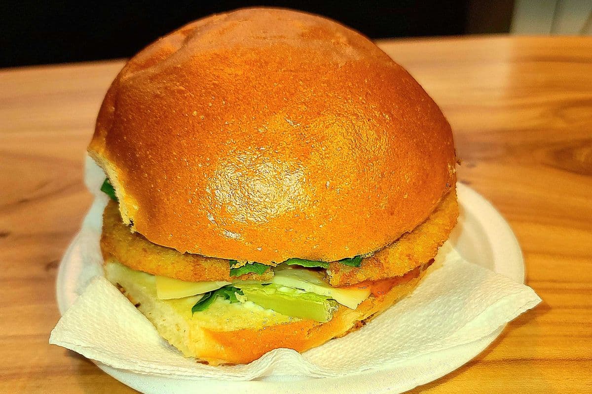 Chicken Burger on a Brioche Bun