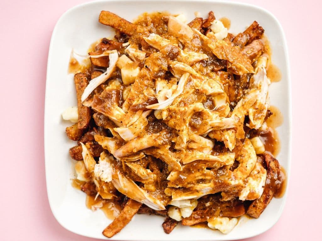 Petit poutine au poulet
