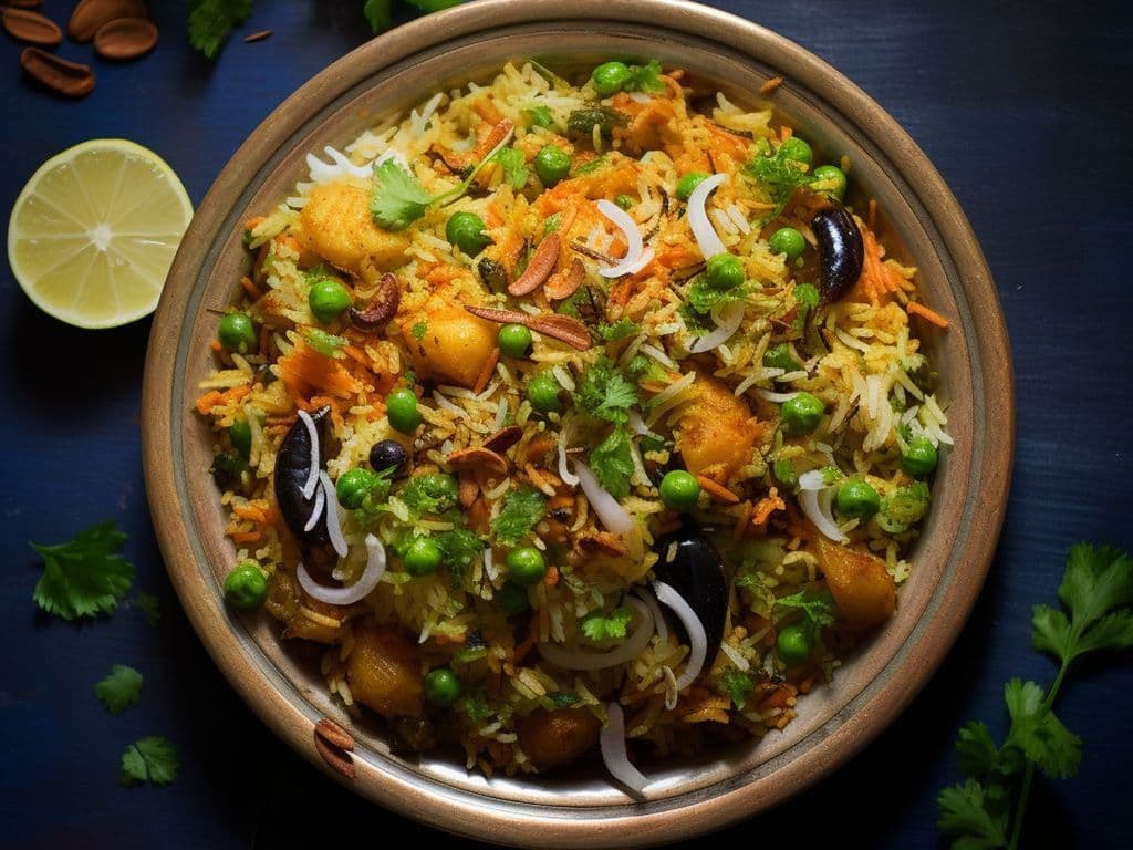 Nawabi Veg Biryani / Biryani Végétarien Nawabi
