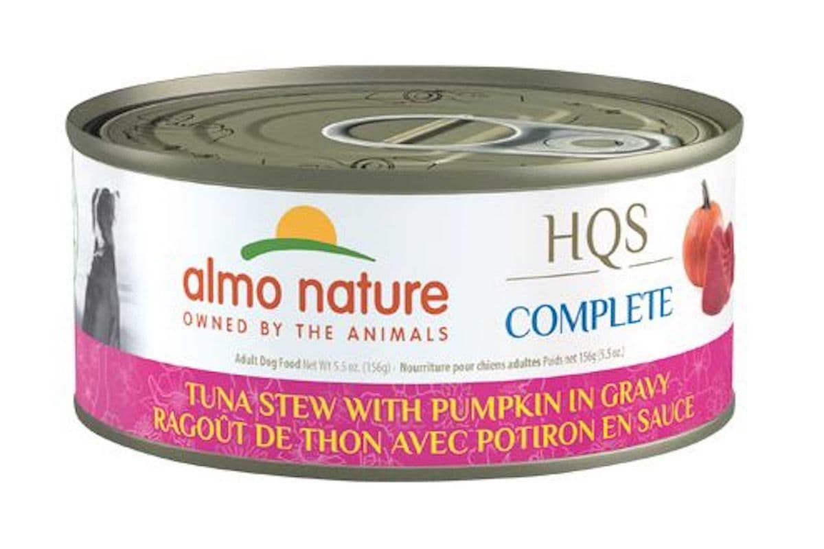 Almo Nature HQS Complete Dog Food - Tuna Dinner Pumpkin In Gravy (5.5oz)