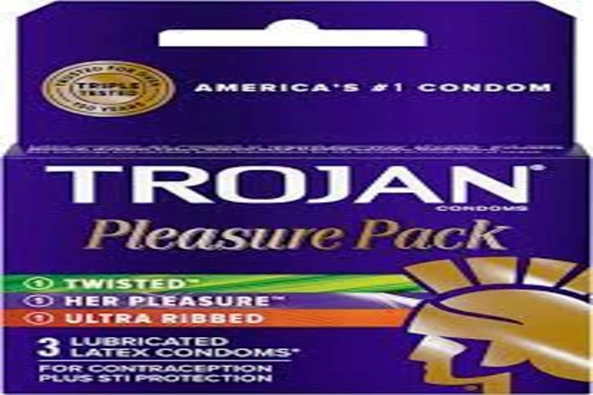 Trojan Pleasure Pack 3 Lubricated Latex Condom