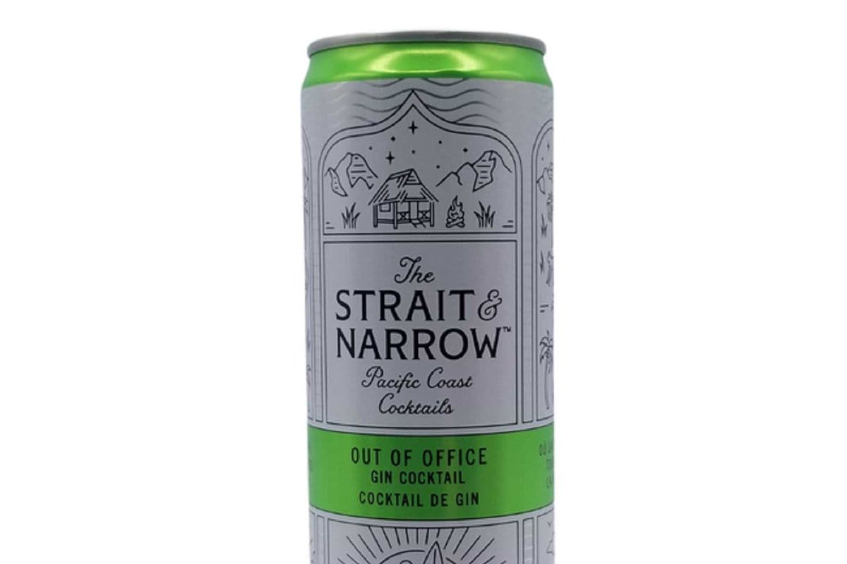 Strait & Narrow -'Out of Office' Gin Cocktail, 4 Cans (4 x 355ml)
