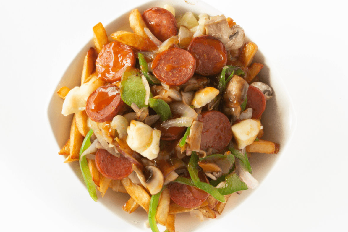 Petite poutine à la pizza