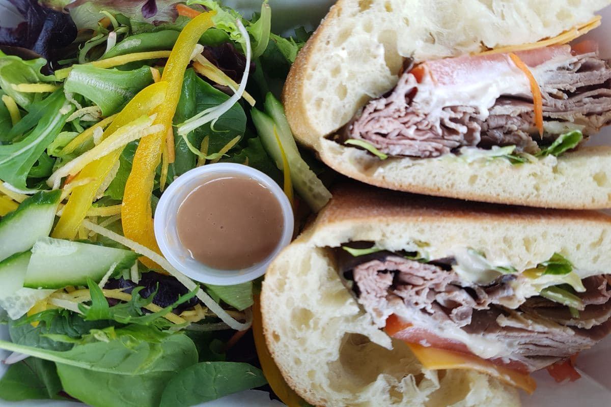 Grilled Panini and Salad