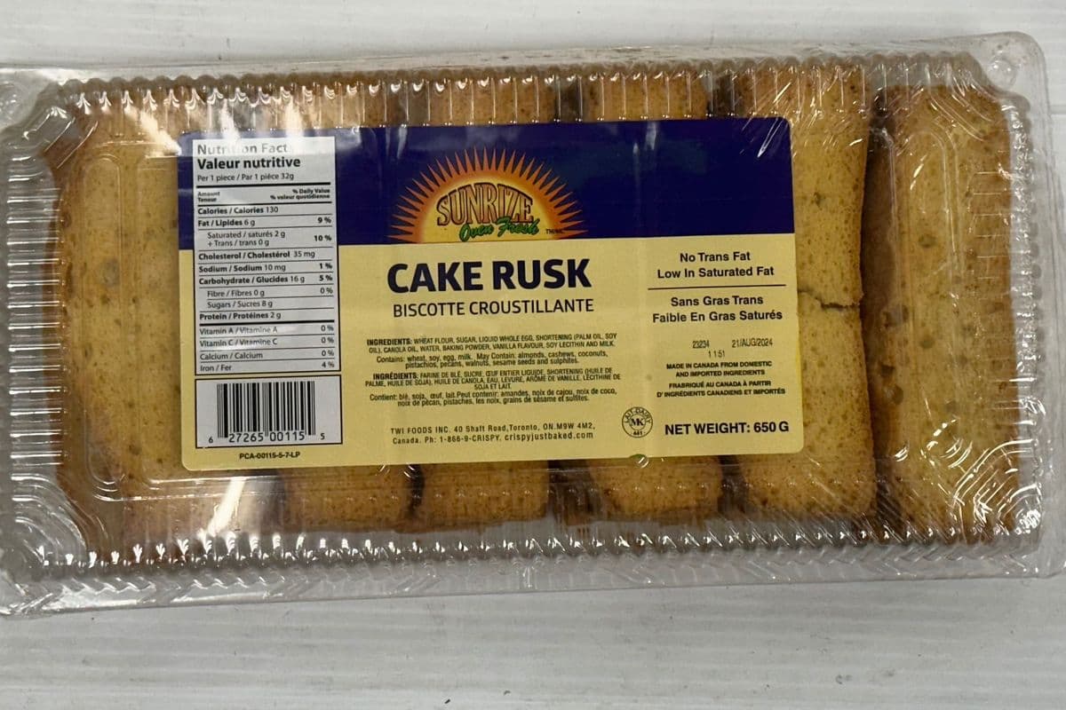 Sunrize Cake Rusk (650 G)
