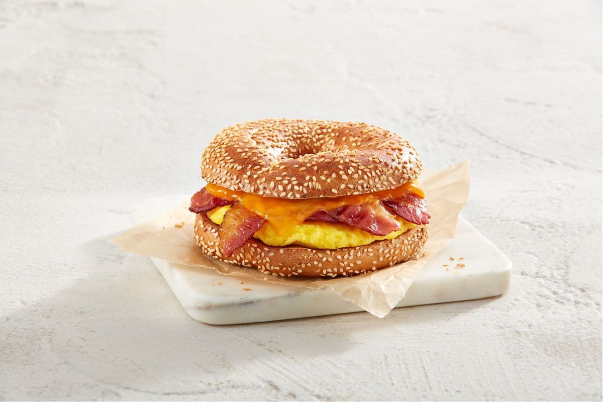 Bacon, Egg, and Cheese on a Bagel