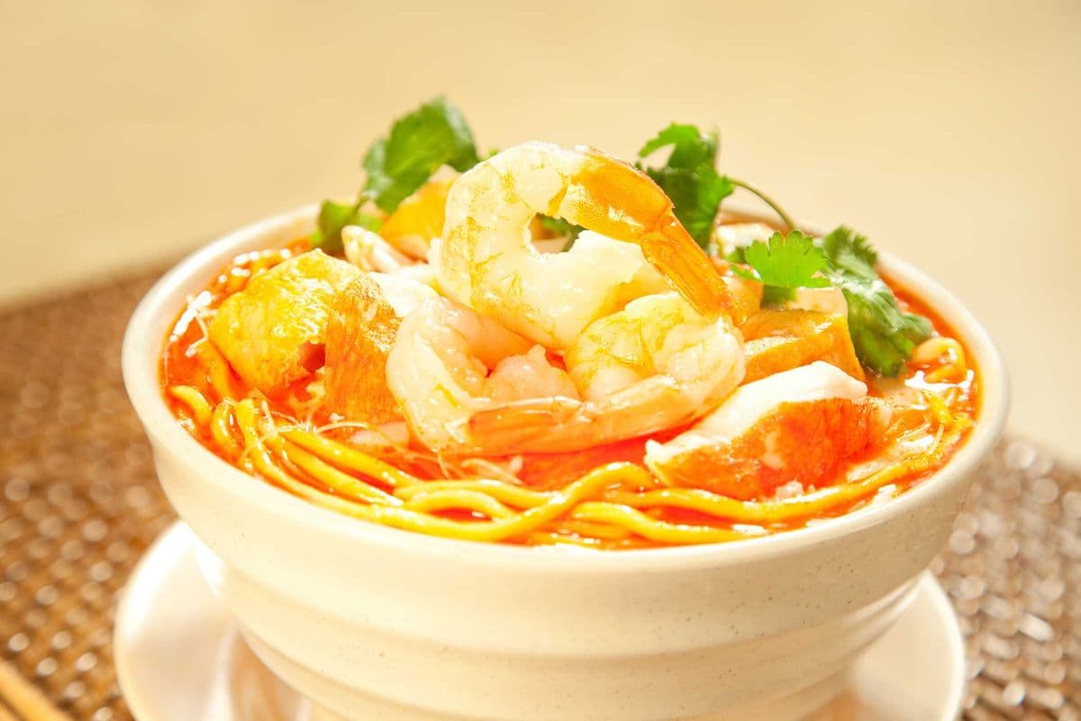 Seafood Laksa Noodle Soup