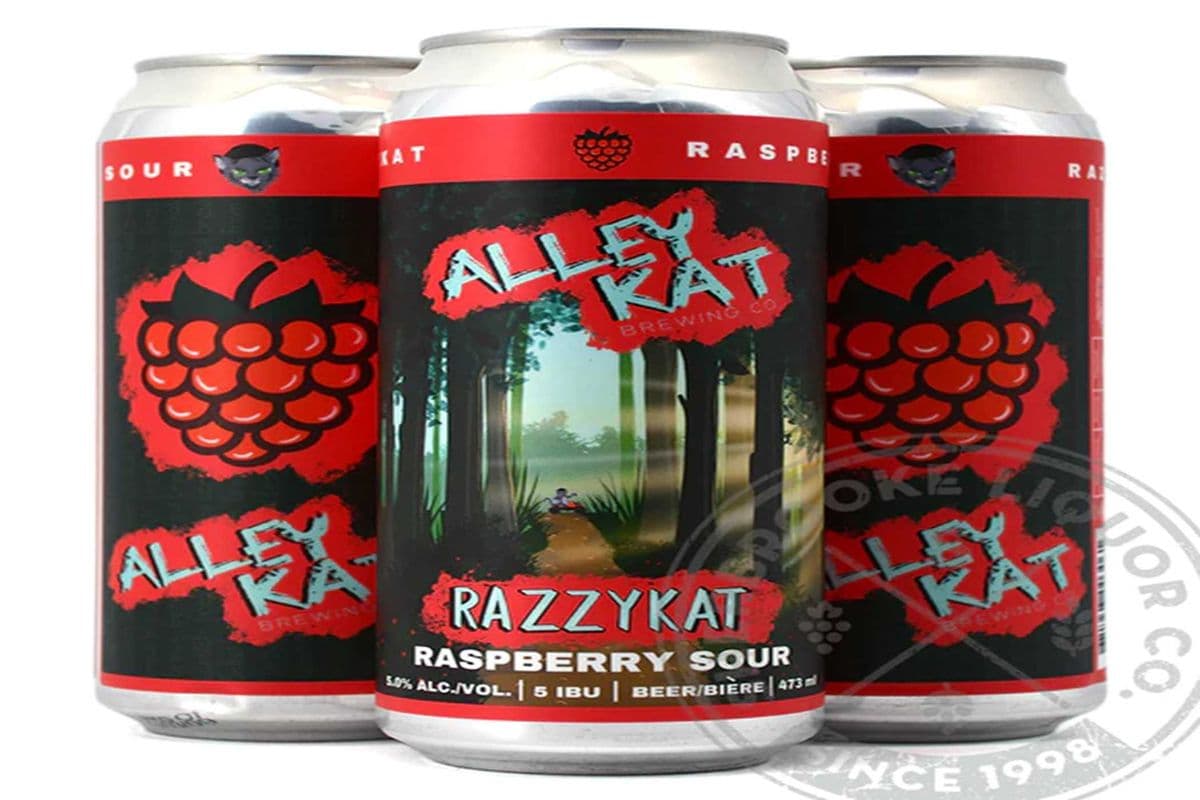 ALLEY KAT RAZZYKAT RASPBERRY SOUR 4 CANS (4 x 473ML)