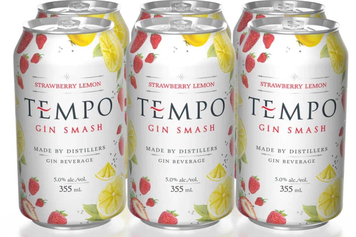 Tempo Gin Smash Strawberry Lemon (6 x 355 ml Cans)