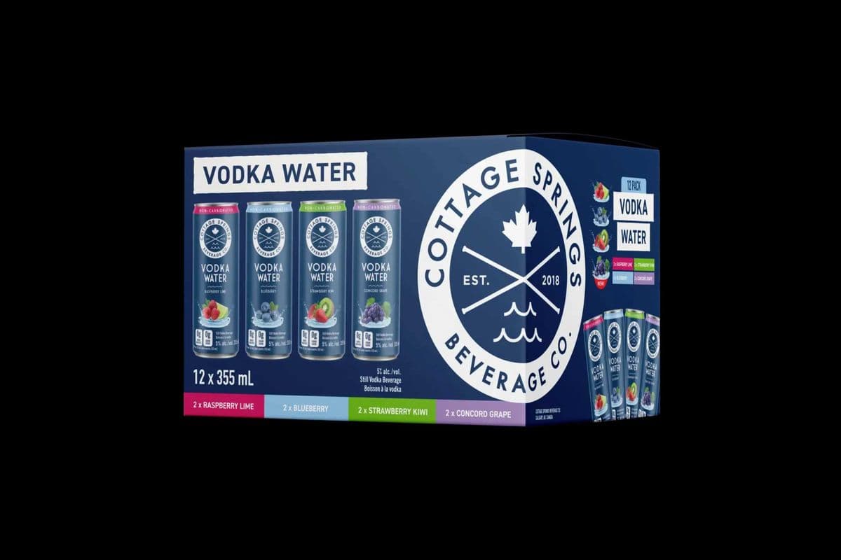 Cottage Spring Vodka Water Mixed Pack (12 Cans) (12 x 355ML)