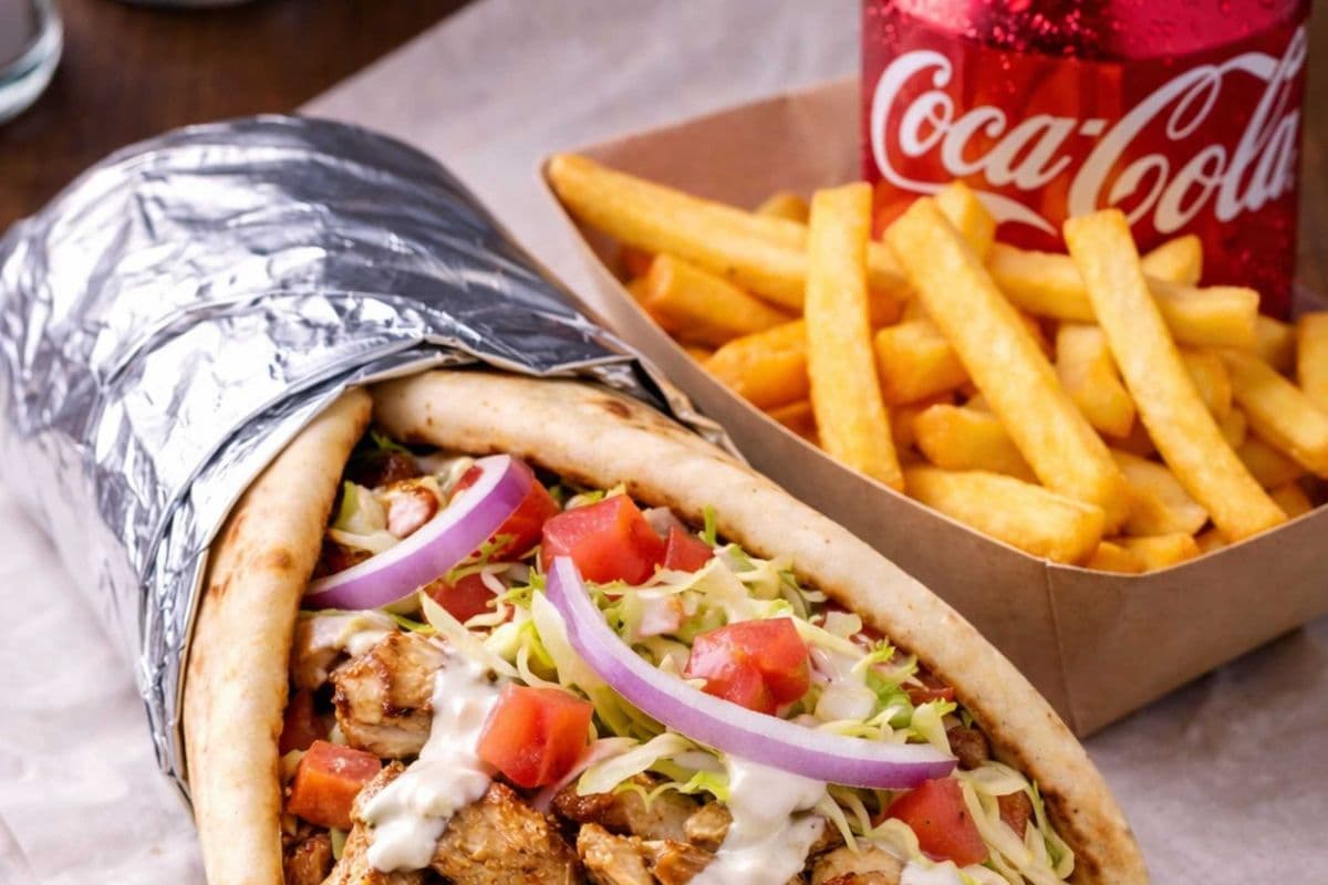 Large Chicken and Beef Mix Donair Combo