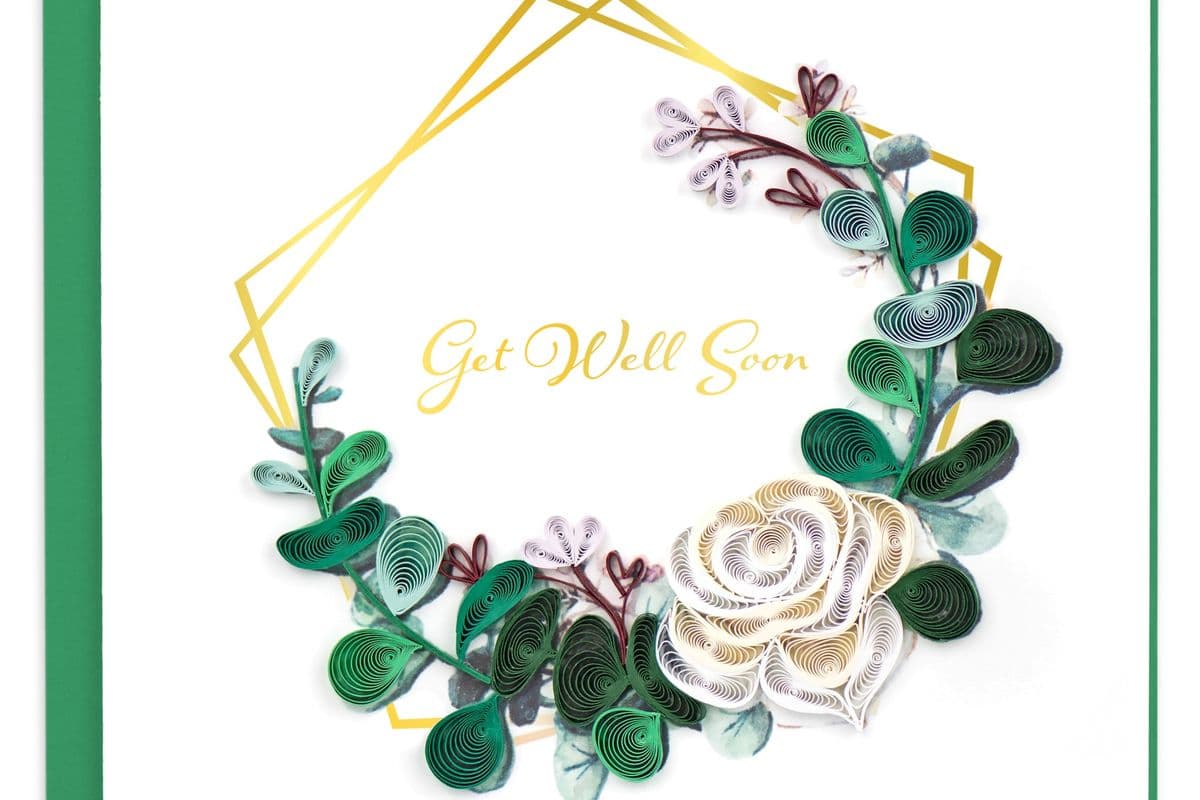 Get Well Eucalyptus Greeting Card SO747