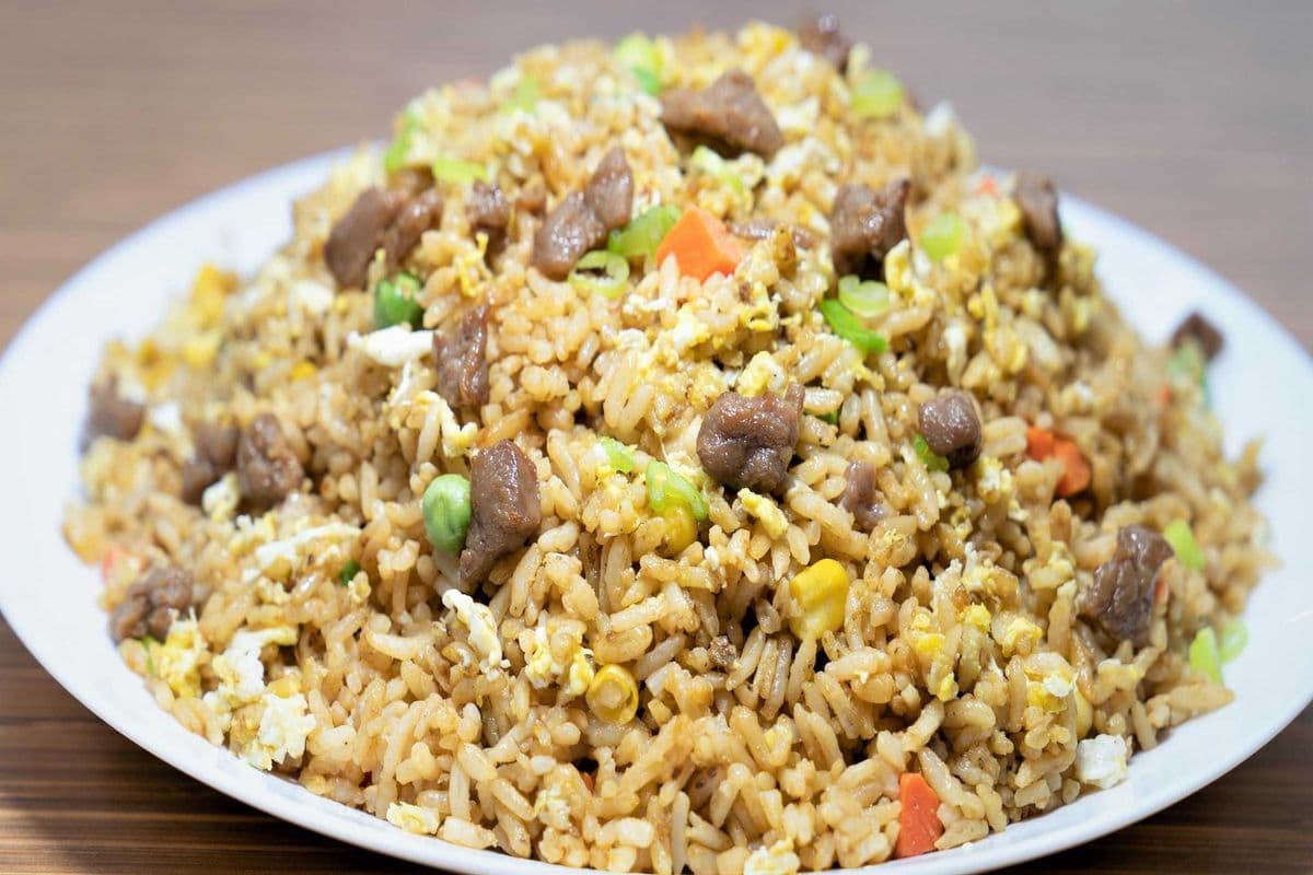 Fried Rice with Beef (Party Tray Size)