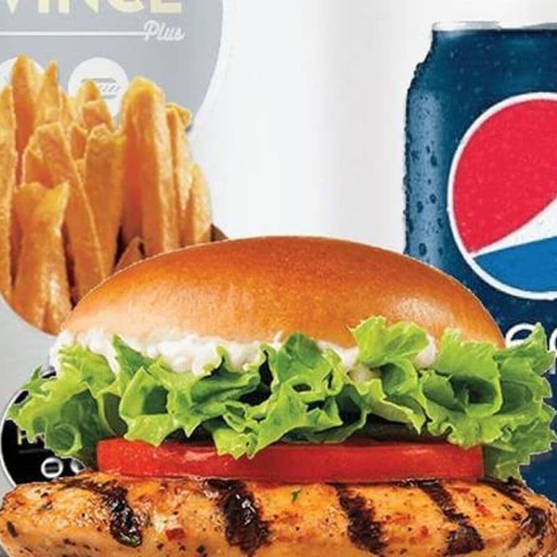 Trio burger poulet grillé