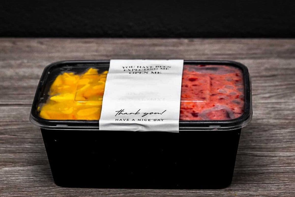 Mango Strawberry Shaved Ice