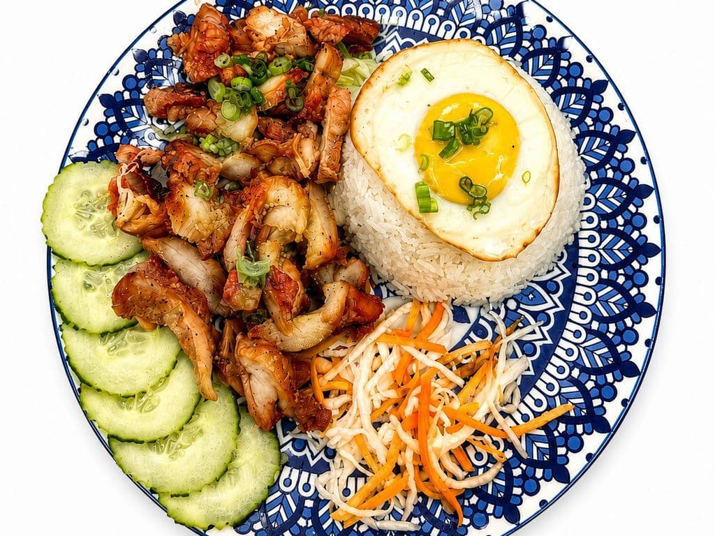 40. Make your own Steam Rice Dish (Fried egg included)