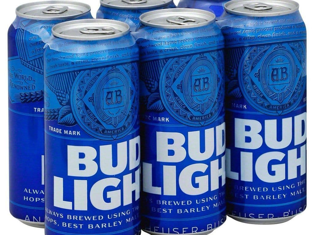 Bud light, 16oz can beer (4.0% ABV)