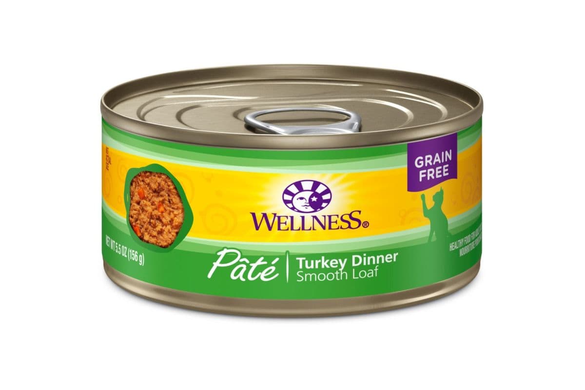 Wellness Complete Health Pate Turkey Formula Grain-Free Wet Cat Food Cans (5.5 oz)
