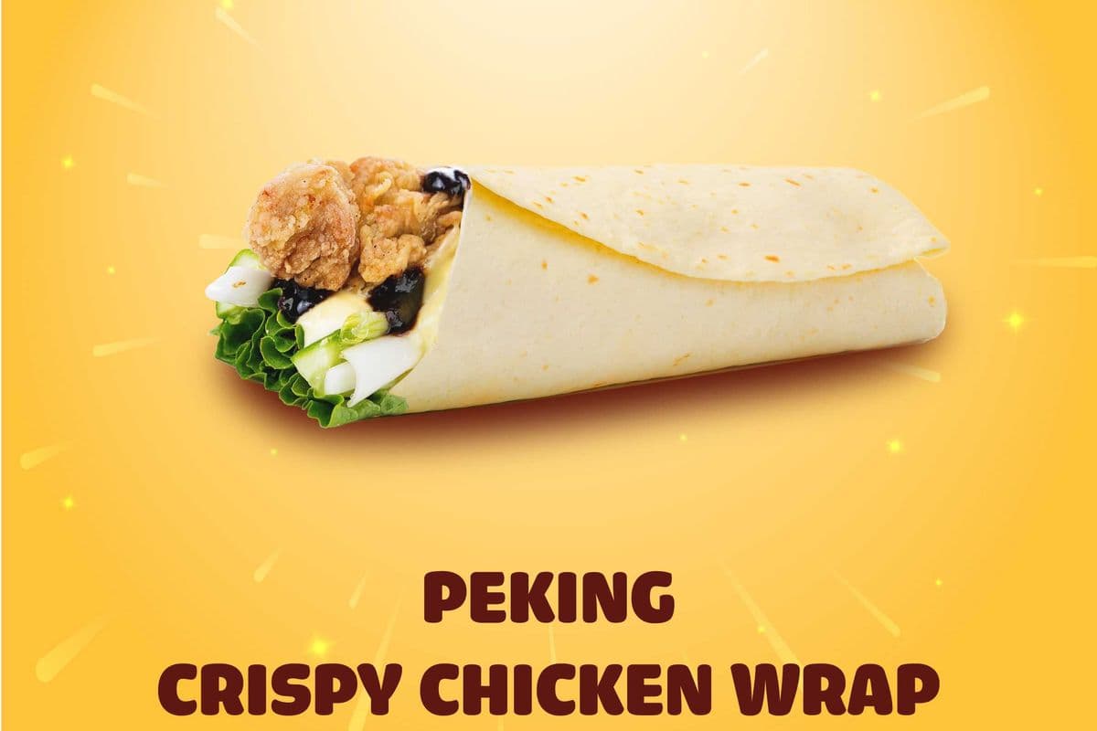 Traditional Peking Crispy Chicken Wrap