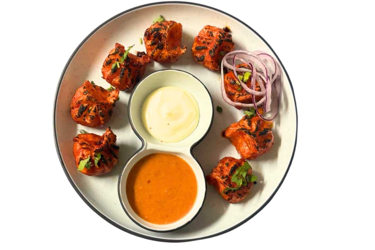 Tandoori Shrimp Momos (8 Pcs)
