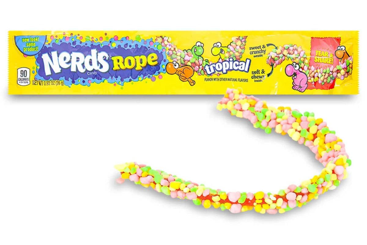 Nerds Rope Tropical (yellow) (26 g)