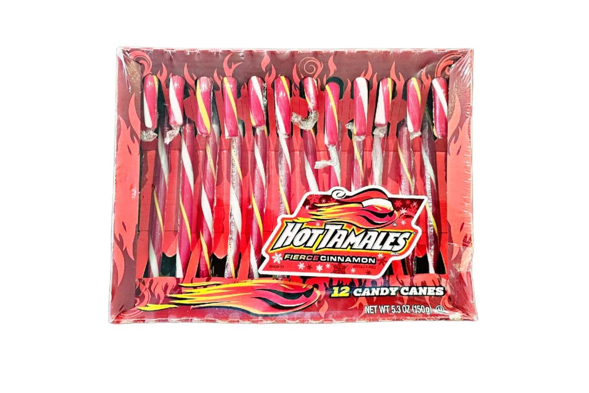 Hot tamales candy canes 12pk