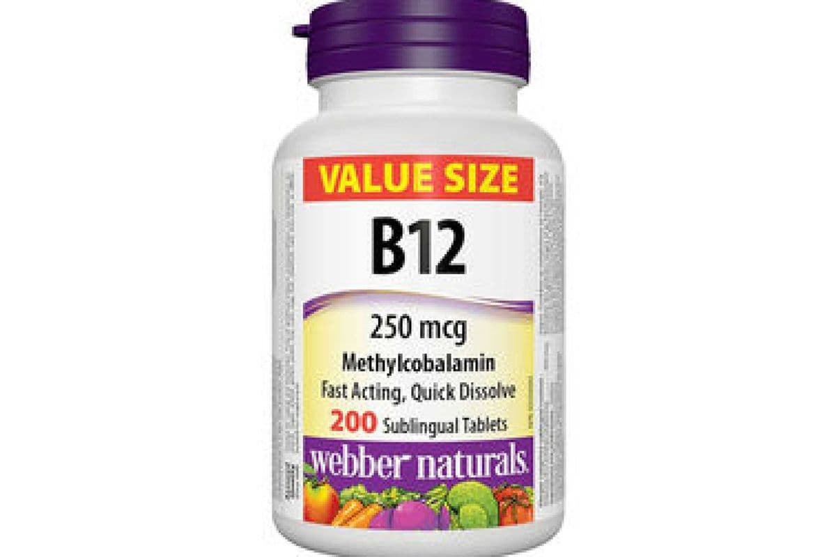 WEBBER NATURALS VITAMIN B12 250MCG (200)
