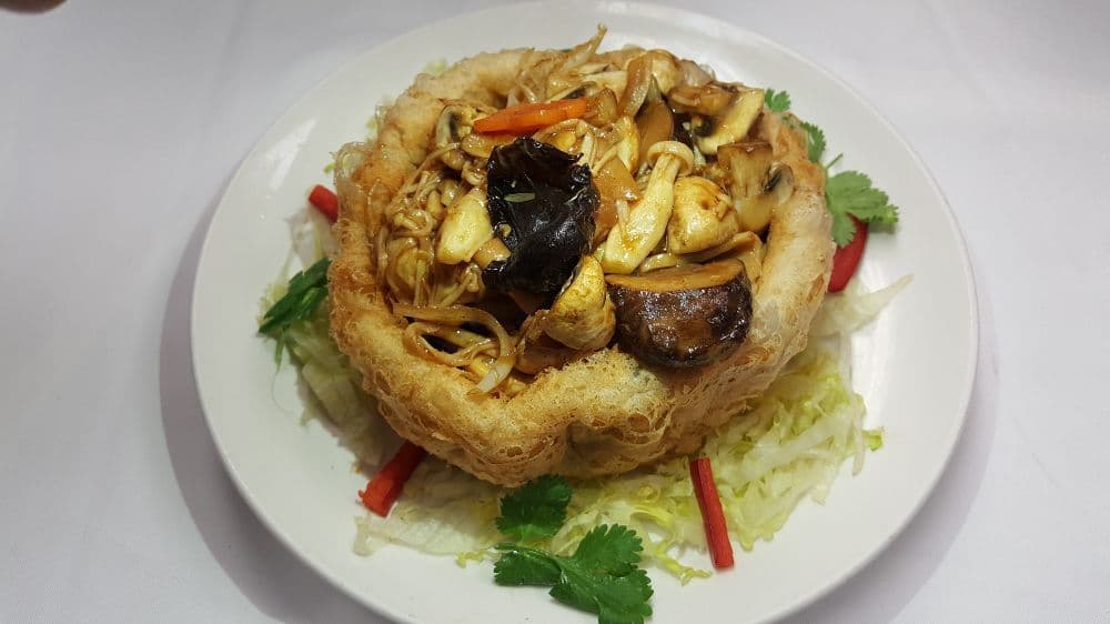 Mixed Mushroom Rice Crepe