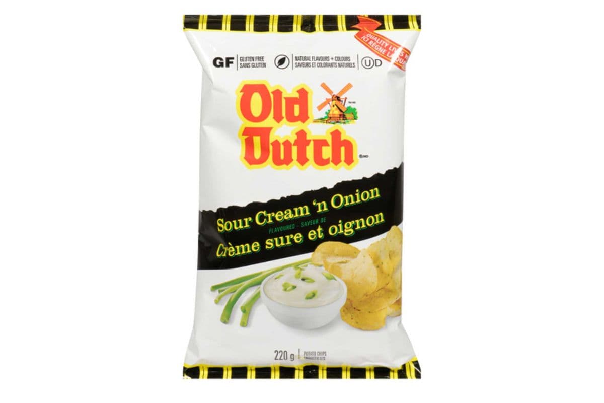 Old Dutch Sour Cream 'n Onion Chips (220 g)