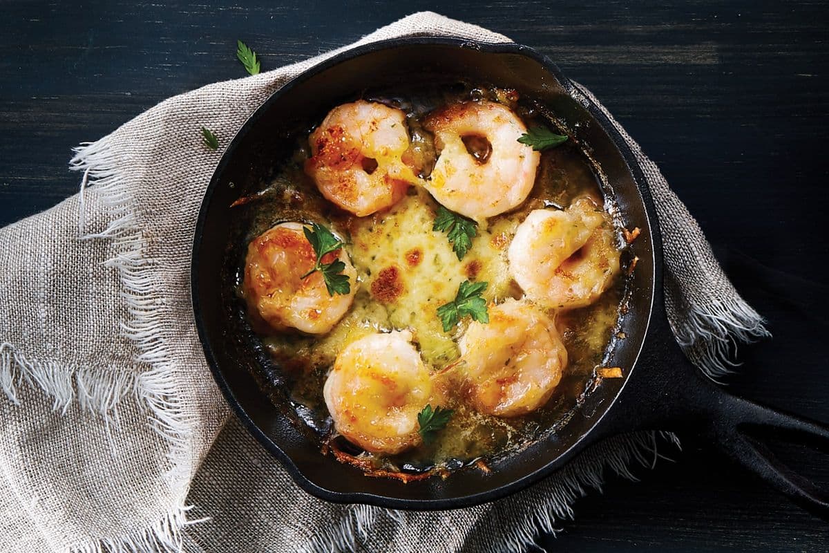 Crevettes à l’ail gratinées / Garlic Shrimp Au Gratin